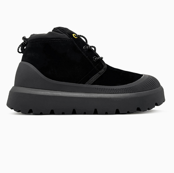 UGG Classic Ultra Mini Weather Suede Black Warm Lined Snow Boots