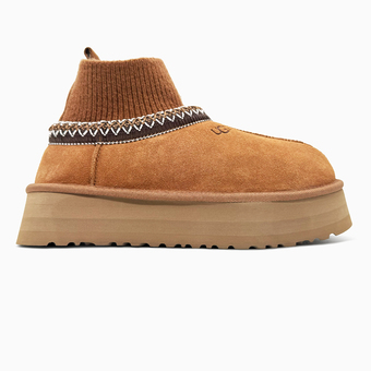 Зимове взуття UGG Tasman Platform Sock Chestnut