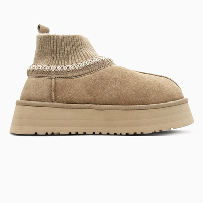 Кросівки UGG Tazz Platform Sock Sand (Бежевий) - фото 4 