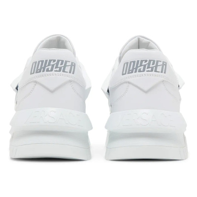 Кросівки Versace Odissea Caged Rubber Medusa Triple White 1004524 1A03180 1W010 (Білий) - фото 4 